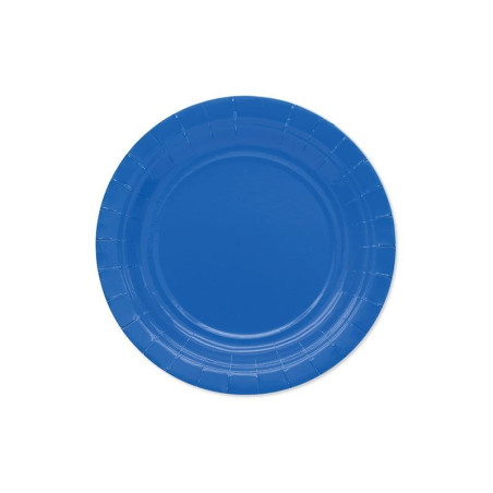 INGROSSO FESTA E PARTY PIATTI CM.18 PZ.25 ECOLOR BLU 08022240   INGROSSO ARTICOLI PER FESTE PIATTI PER PARTY