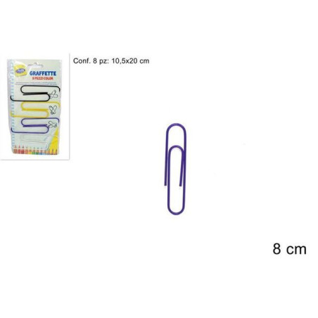 INGROSSO CARTOLERIA GRAFFETTE 8PZ COLOR.8CM 8034048169926 INGROSSO ARTICOLI DI CANCELLERIA