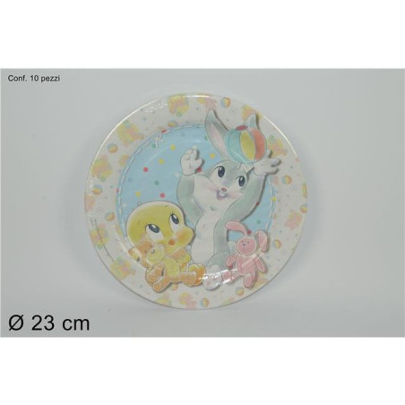 INGROSSO FESTA E PARTY FESTA E PARTY PIATTI CARTA SET 10PZ LOONEY TUNES CELES 8003990582282 INGROSSO ARTICOLI PER FESTE
