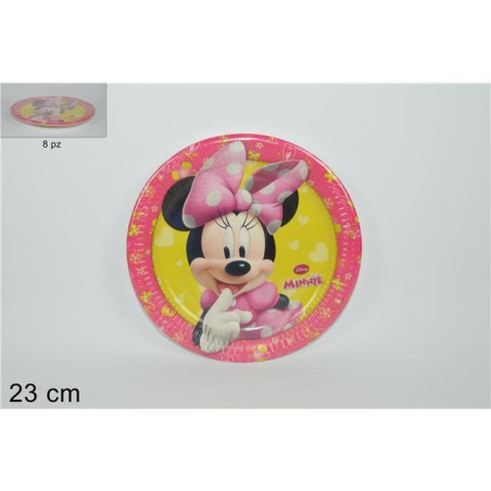 INGROSSO FESTA E PARTY FESTA E PARTY PIATTI CARTA 8PZ MINNIE NEW 23CM 5201184876534 INGROSSO ARTICOLI PER FESTE