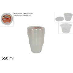 INGROSSO CASALINGHI CONTENITORI PLASTICA C/COP. TONDO 550ML 8034048297384 INGROSSO ACCESSORI CUCINA CONTENITORI PER ALIMENTI