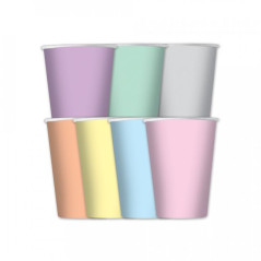 INGROSSO FESTA E PARTY BICCHIEERI 200CC 8PZ SOFT RAINBOW 8020834304312 INGROSSO ARTICOLI PER FESTE BICCHIERI PER PARTY
