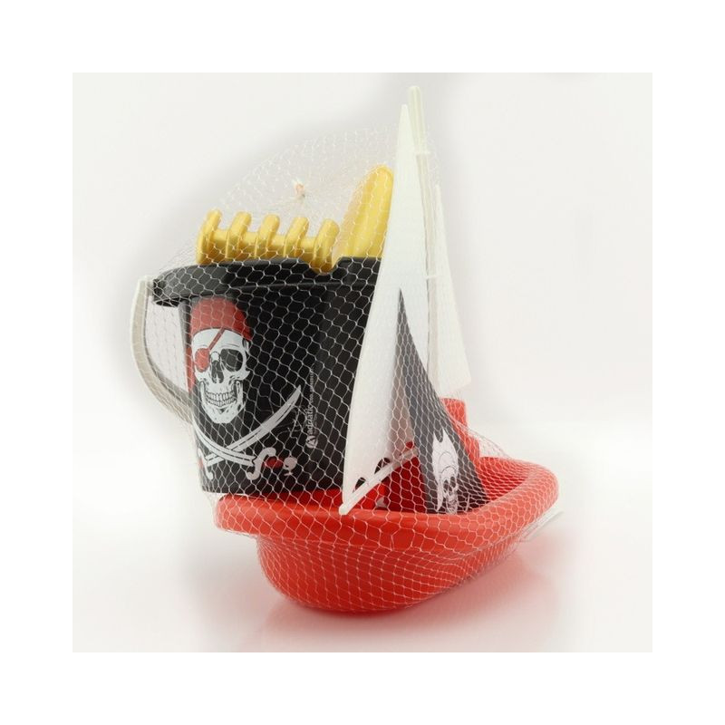 SECCHIELLO DIAM.13 PIRATI + BARCA A VELA EAN 8002936117106 INGROSSO SECCHIELLI CON FORMINE