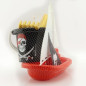 SECCHIELLO DIAM.13 PIRATI + BARCA A VELA EAN 8002936117106 INGROSSO SECCHIELLI CON FORMINE
