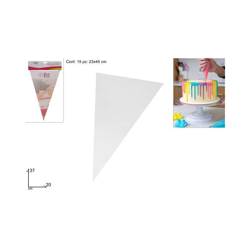SACCHETTI A POCHE MONOUSO SET 15 PZ EAN 8034048255063 INGROSSO UTENSILI PER DESIGN DOLCI