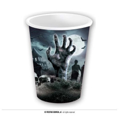 INGROSSO BICCHIERI CIMITERO 240 ML PZ.6 8434077242766 INGROSSO ACCESSORI HALLOWEEN ACCESSORI HALLOWEEN TAVOLA