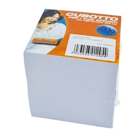 INGROSSO CARTOLERIA CUBOTTO 9X9 FOGLI 800 BIANCO 8033593012954 INGROSSO ARTICOLI DI CANCELLERIA ETICHETTE LABEL POSTIT