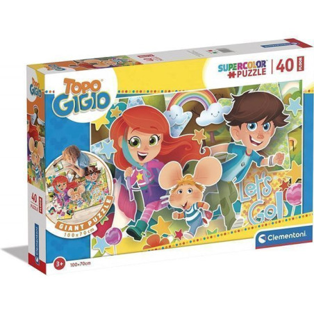 PUZZLE PZ.40 FLOOR TOPO GIGIO 100X70CM EAN 8005125254675 INGROSSO PUZZLE CLASSICI