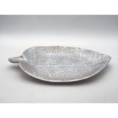 VASSOIO FOGLIA MDF ORO H.4X25X14CM. EAN 8021029334046 INGROSSO VASSOI E PIROFILE