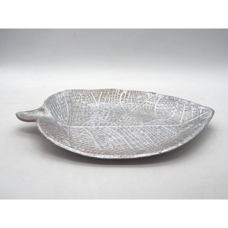 VASSOIO FOGLIA MDF ORO H.4X25X14CM. EAN 8021029334046 INGROSSO VASSOI E PIROFILE