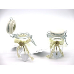 INGROSSO CASALINGHI BARATTOLO VETRO ERMETICO C/CUORE H8CM 8021029075499 INGROSSO ACCESSORI CUCINA BARATTOLI E ARBANELLE