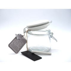 INGROSSO CASALINGHI BARATTOLO VETRO ERMERT.LAVAGNETTA H11 8021029124609 INGROSSO ACCESSORI CUCINA BARATTOLI E ARBANELLE