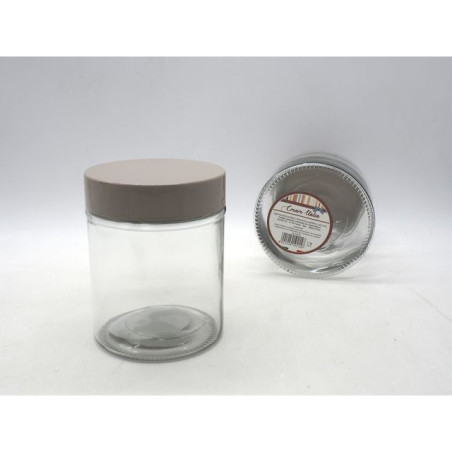INGROSSO CASALINGHI BARATTOLO VETRO TONDO H12
