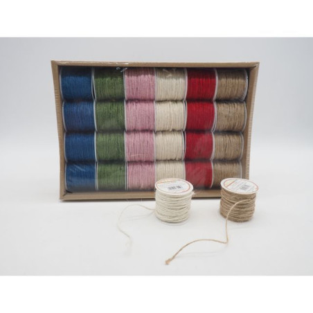 INGROSSO CASALINGHI ROCCHETTO SPAGO LANA 10MT 6 COL. 8021029770103 INGROSSO TESSUTO E ACCESSORI ROTOLI E NASTRINI