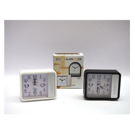 INGROSSO CASALINGHI SVEGLIA QUADRATA H9X10CM C/LUCE BIANCA-N 8021029810441 INGROSSO ARTICOLI PER CASA