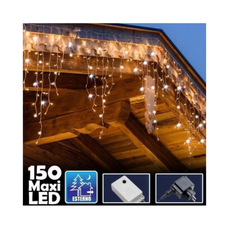 INGROSSO TENDA F/BIANCO 150 LED 3MT MIXCOL.+FLASH 8023650029452 INGROSSO ARTICOLI NATALE LUCI NATALIZIE