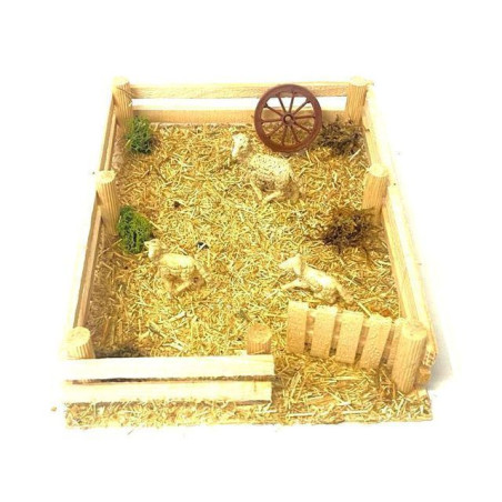 INGROSSO AMBIENTAZIONE RECINTO C/PECORE 08001351 INGROSSO PRESEPE E ACCESSORI ACCESSORI PER IL PRESEPE