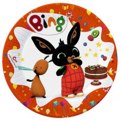 INGROSSO PIATTI CARTA CM.19 PZ.8 BING 8026196263519 INGROSSO ARTICOLI PER FESTE PIATTI PER PARTY