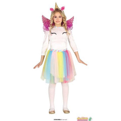 INGROSSO CARNEVALE COSTUME RAINBOW UNICORN 10 - 12 ANNI 8434077777664 INGROSSO ARTICOLI CARNEVALE COSTUMI CARNEVALE BAMBINA