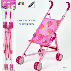 INGROSSO GIOCATTOLI PASSEGGINO PIEGHEVOLE MET. C/BLOCCO SIC. 8034094808022 INGROSSO BAMBOLE E ACCESSORI