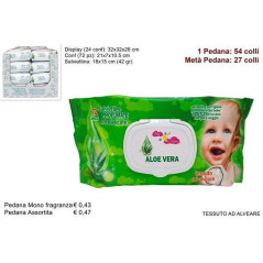 INGROSSO PROFUMERIA SALVIETTINE DETERGENTI 72PZ ALOE VERA 8034048543665 INGROSSO ARTICOLI IGIENE E SALUTE