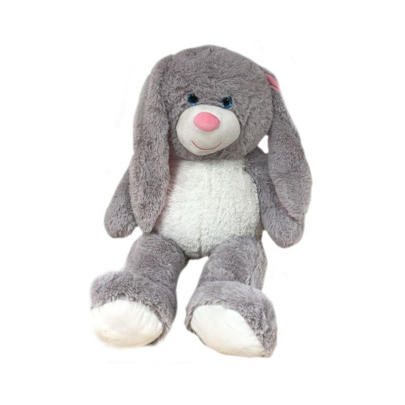 BUNNY 100CM BICOLORE OCCHI PLAST GLITTER EAN 8009549268652 INGROSSO PELUCHE MORBIDOSI
