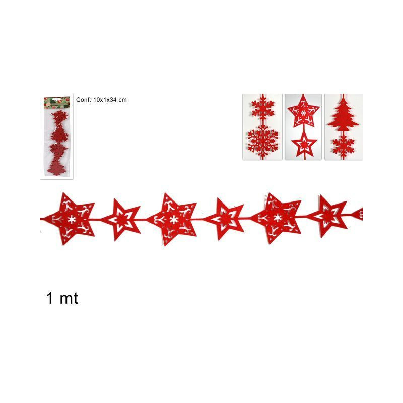 NASTRO FELTRO 1MT DECOR.NATAL. 3ASS ROSS EAN 8033113788796 INGROSSO ARTICOLI DECORAZIONI NATALIZIE