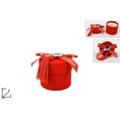 INGROSSO BOMBONIERE RICORDO LAUREA SCAT TONDA C/FIOCCO ROSSO 8034048567227 INGROSSO ARTICOLI DA BOMBONIERE