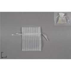 INGROSSO BOMBONIERE SACCHETTINO RIGATO 8X10CM BIANCO 8034048567388 INGROSSO ARTICOLI DA BOMBONIERE RETINE E OGGETTISTA PER CONFE