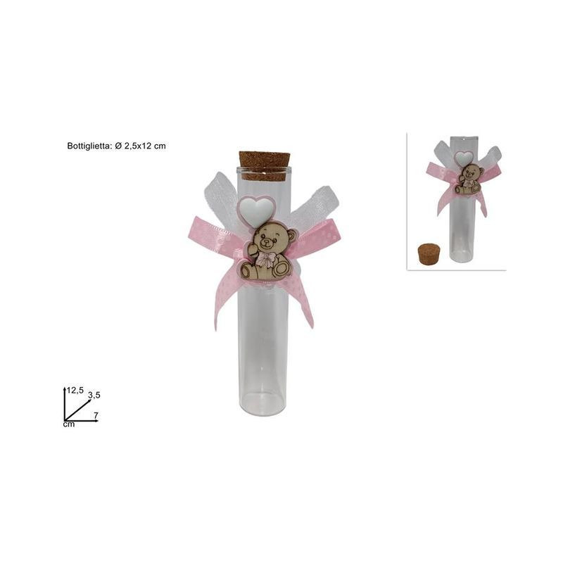 BOTT. VETRO H12CM D.2,5 RICOR NASC BIMBA EAN 8034048626672 INGROSSO NASTRI E CONTENITORI PER BOMBONIERE BOTT. VETRO H12CM D.2,5 RICOR NASC BIMBA EAN 8034048626672 INGROSSO NASTRI E CONTENITORI PER BOMBONIERE