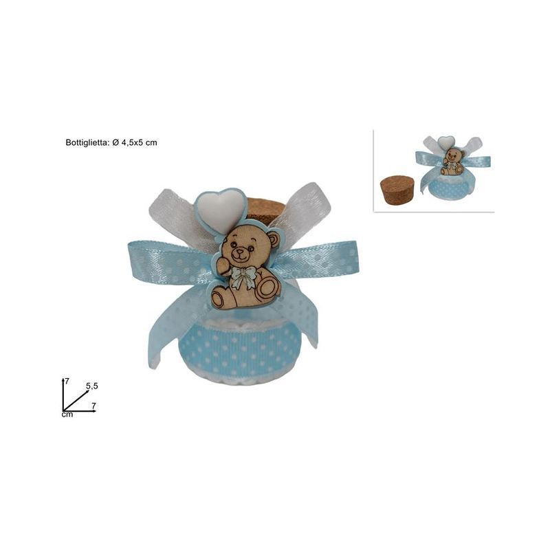 BOTT. VETRO H5CM D.4,5 RIC. NASC. BIMBO EAN 8034048626726 INGROSSO NASTRI E CONTENITORI PER BOMBONIERE