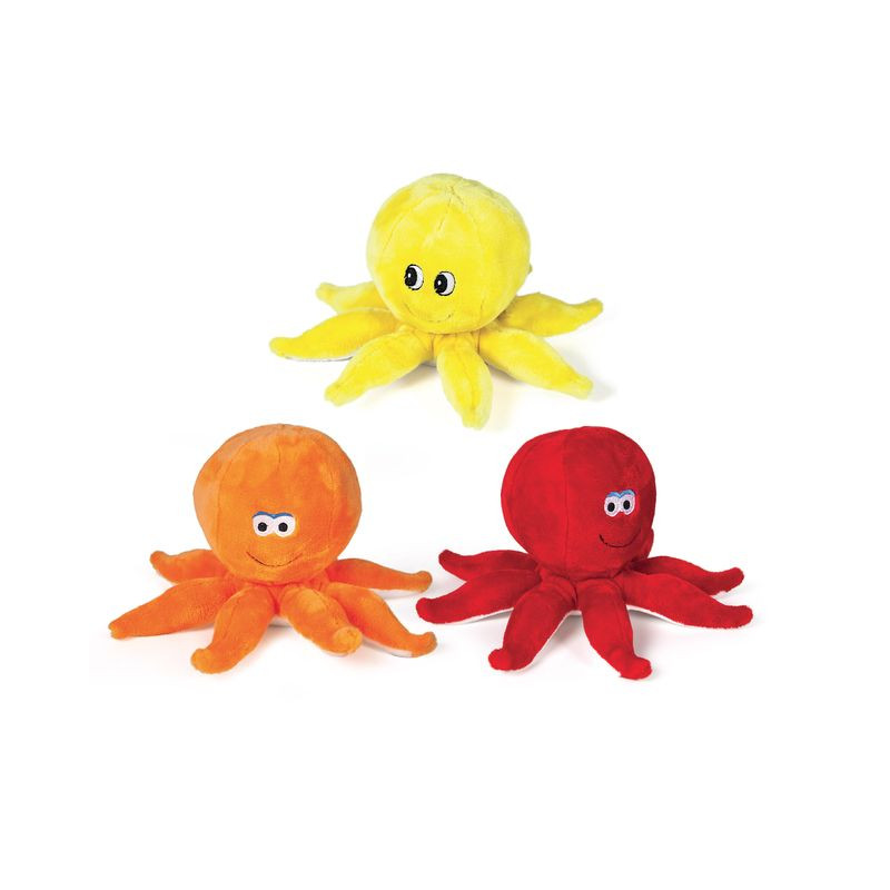 POLPO 3 COLORI ASS.TI L.30CM EAN 8009549247374 INGROSSO PELUCHE MORBIDOSI