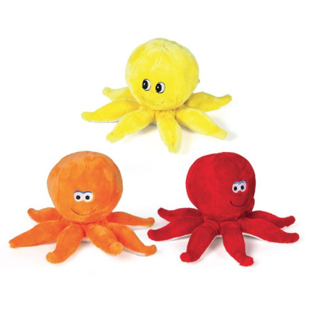 POLPO 3 COLORI ASS.TI L.30CM EAN 8009549247374 INGROSSO PELUCHE MORBIDOSI