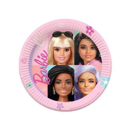 INGROSSO FESTA E PARTY PIATTI CM.23 PZ.8 BARBIE SWEET LIFE 0194099137812 INGROSSO ARTICOLI PER FESTE