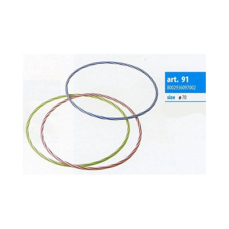 HULA HOOP MULTICOLORE D.70CM IN PLASTICA EAN 8002936097002 INGROSSO ARTICOLI SPORTIVI