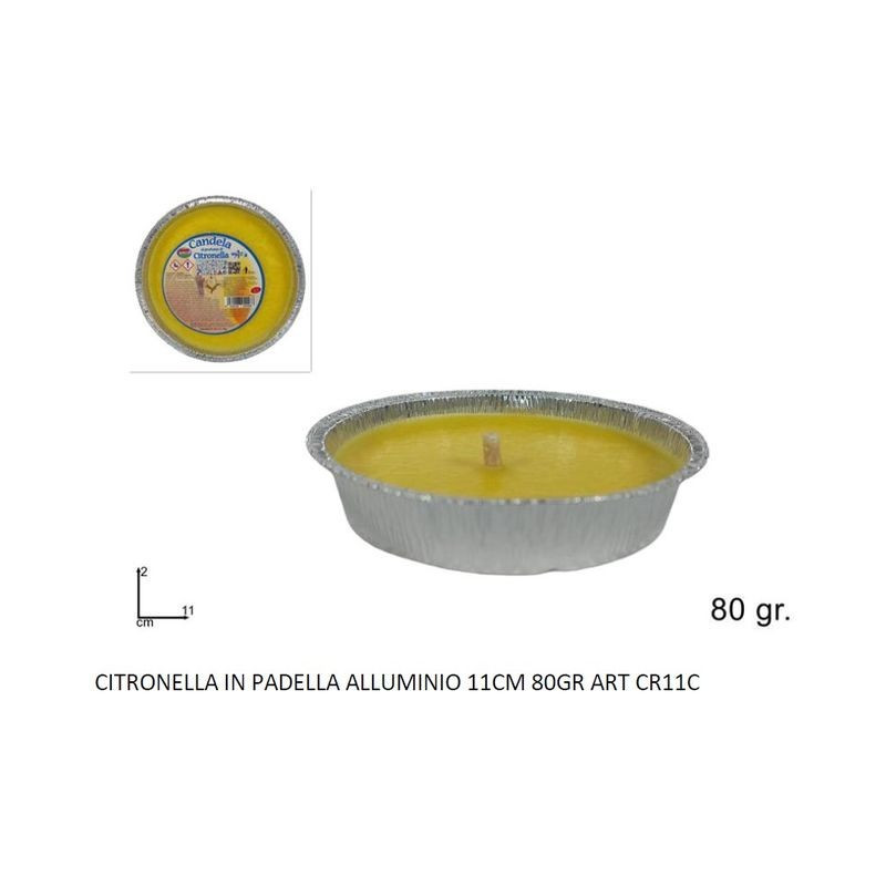 CITRONELLA ALLUMINIO 11CM 80GR EAN 8034048055588 INGROSSO ARTICOLI CAMPEGGIO