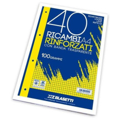 INGROSSO CARTOLERIA RICAMBI BLA RINF A4 100GR 10M C.30 075 8007758154438 INGROSSO RACCOGLITORI RICAMBI BUSTE TRASPARENTI