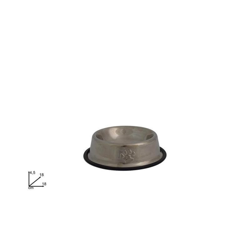 CIOTOLA ACCIAIO 18 CM PER CANI/GATTI EAN 8034048524121 INGROSSO ARTICOLI PER ANIMALI