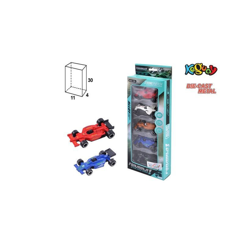 AUTO IN METALLO FORMULA 1 PZ.5 EAN 8430373048019 INGROSSO MODELLINI AUTO