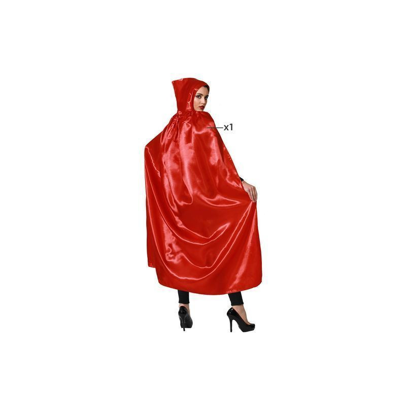 MANTELLA C/CAPPUCCIO 140CM SATIN ROSSO EAN 8422259671282 INGROSSO SET TRAVESTIMENTI HALLOWEEN MANTELLA C/CAPPUCCIO 140CM SATIN ROSSO EAN 8422259671282 INGROSSO SET TRAVESTIMENTI HALLOWEEN