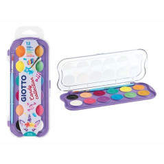 INGROSSO CARTOLERIA SCAT 12 GIOTTO ACQUARELLI CANDY 8000825056154 PENNARELLI MATITE COLORATE TEMPERE ACQUARELLI