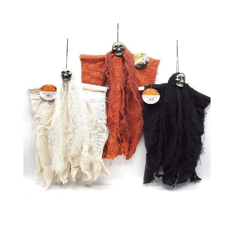 SCHELETRO DA APP. H.30CM C/VESTE SACCO EAN 8021029605603 INGROSSO APPENDINI HALLOWEEN