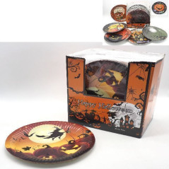 INGROSSO PIATTI CARTA PZ.6 D.23CM DIS. HALLOWEEN 8021029706287 CREARE ITALIA 70628 ACCESSORI HALLOWEEN ACCESSORI HALLOWEEN TAVOL