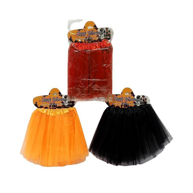 GONNELLINO TULLE RAGAZZA H28X45/70CM 3CO EAN 8021029792662 INGROSSO SET TRAVESTIMENTI HALLOWEEN