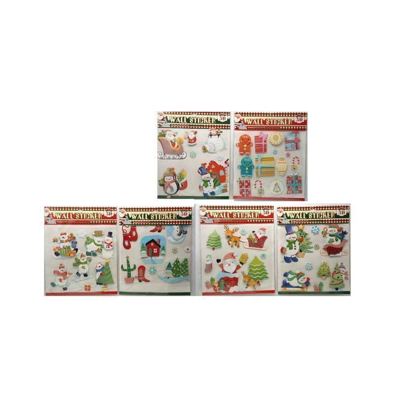 VETROFANIE NATALIZIE CARTA GLIT 40X30 AS EAN 8021029769299 INGROSSO VETROFANIE