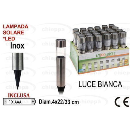 INGROSSO CASALINGHI LAMPADA SOLARE CM.32 8719202454482 LAMPADE LAMPADINE LAMPADE