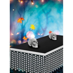 INGROSSO HALLOWEEN TOVAGLIA DECORATA TESCHI 400X70 8434077247266 ACCESSORI HALLOWEEN ACCESSORI HALLOWEEN TAVOLA