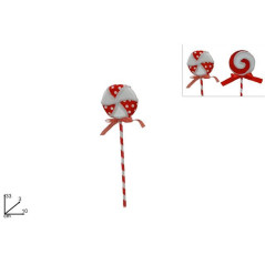 INGROSSO ARTICOLI DI NATALE LECCA-LECCA VELLUTO-POIS C/FIOCCO 33CM 8053482202983 DECORAZIONI NATALIZIE OGGETTISTICA NATALIZIA