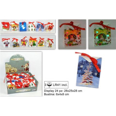 INGROSSO ARTICOLI DI NATALE SACCHETTO NATALIZIO C/LUCE ASSORTITO 8033113347818 ARTICOLI NATALIZI PER CONFEZIONI SACCHETTI E SHOP