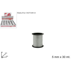 INGROSSO ARTICOLI DI NATALE NASTRINO 5MMX30MT RSILVER 8033113438592 ARTICOLI NATALIZI PER CONFEZIONI NASTRI NATALIZI